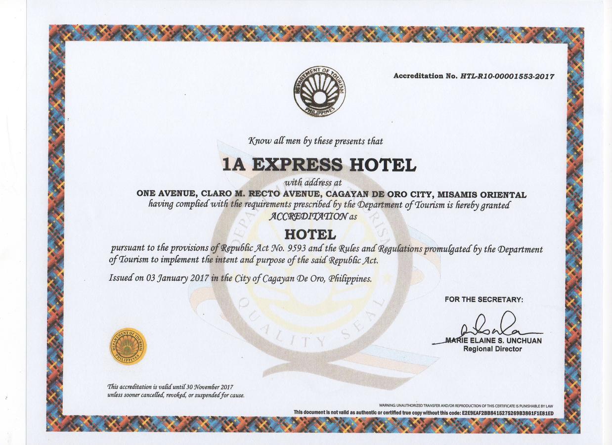קגיאן דה אורו 1A Express Hotel מראה חיצוני תמונה